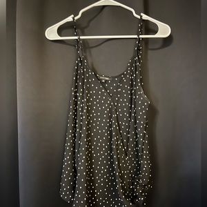 Black and white tank top